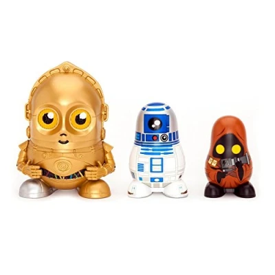 Image of Star Wars Chubby C3PO/ R2D2/ Jawa Droids Collectable Russian Figurines Set