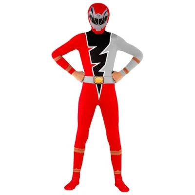 Image of Morphsuits Red Power Rangers Dino Charge Morpher, Fury Ranger Costume Kids, Kid