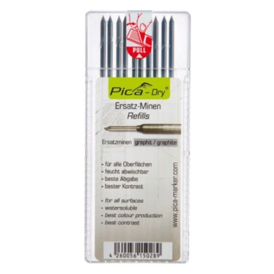Image of Pica DRY Pencil Refills For 3030 Long Life Markers 10 x Graphite Leads 4030