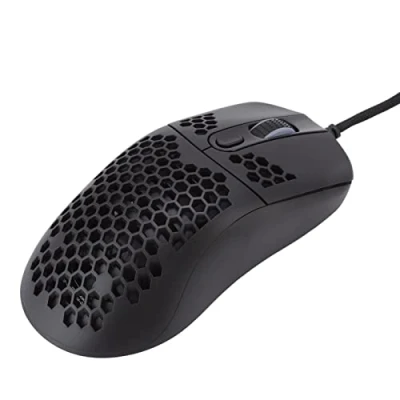 Image of Pro Wired Gaming Mouse 12000 DPI, Honeycomb Shell, RGB Backlight, 6 Lighting Effect Modes, Ultra Lightweight, USB Type C Ergonomic Mouse(Black)