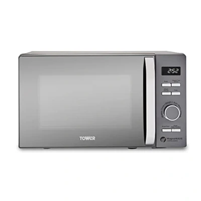 Image of Tower T24039GRY Renaissance 20L Microwave with 5 Power Settings and MagnaWave technology, Grey
