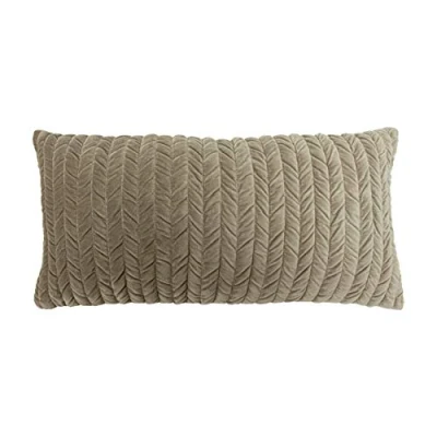Image of Riva Home Allure Polyester Filled Cushion, Grey, 30 x 60cm (12&quot; 24&quot;)