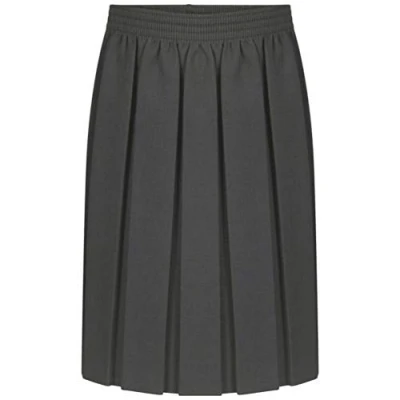 Image of ZET New Girls School Uniform Box Pleat Skirt 2 13 Years Black Grey Navy
