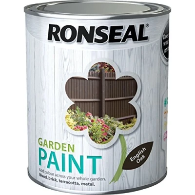 Image of Ronseal General Purpose Garden Paint English Oak 250ml