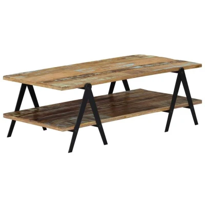 Image of vidaXL Coffee Table 115x60x40 cm Solid Reclaimed Wood