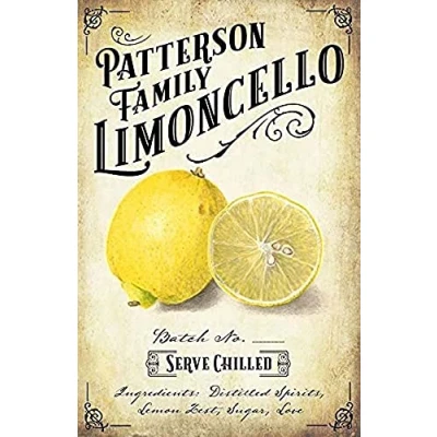Image of Tin Signs Vintage Kitchen Limoncello for Lemon Metal Sign Home Decor Rustic Aluminum Wall Art Poster Garage Bar 8x12 inch
