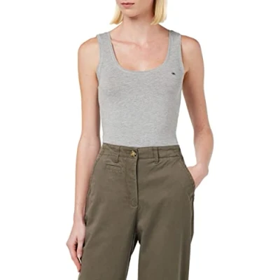 Image of TOM TAILOR Women&#039;s 1032034 Top, 11282 Silver Grey Melange, XXL