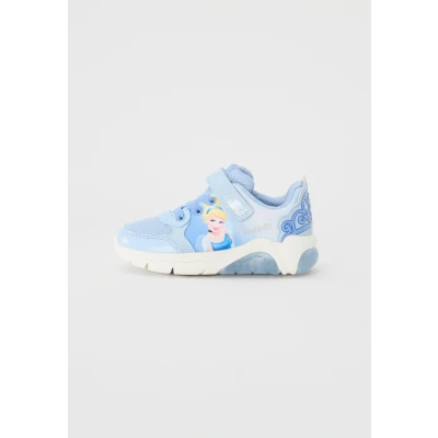 Image of Geox Light UP Disney Cinderella J Fadinlight GIRL Trainers for kids, Size: 11K, Sky/blue Textile/synthetics