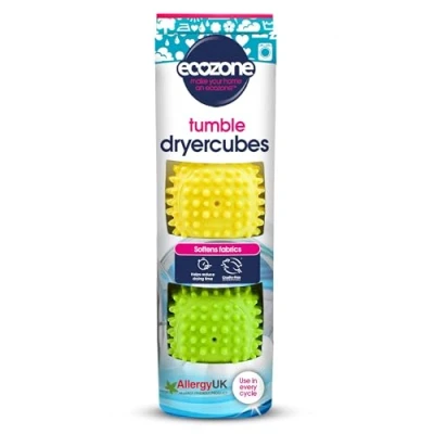 Image of Ecozone Dryer Cubes, Tumble Balls new softer material with variable node design. Pack of 2