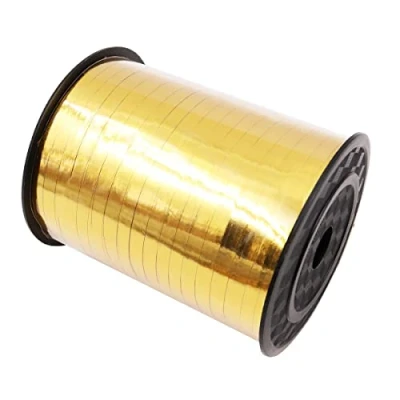 Image of WANGCL 500 Yards Crimped Curling Ribbon Roll Foil Balloon for Wedding Birthday Party Balloons Decor Gift Bouquet Wrapping （Gold ）