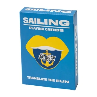 Image of Sailing Lingo Playing Cards Travel Flashcards Learn Marintime Slang Vocabulary in A Fun &amp; Easy Way 52 Essential Translations