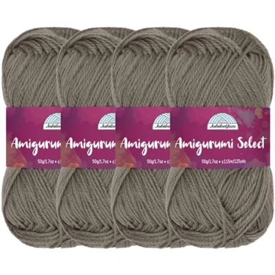 Image of Amigurumi Select 100% Acrylic Craft Yarn Skeins Crochet and Knitting Projects Fingering Weight Poppy 4