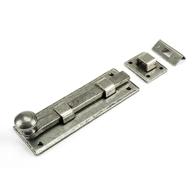 Image of From The Anvil Pewter 6 Inch Straight Knob Bolt