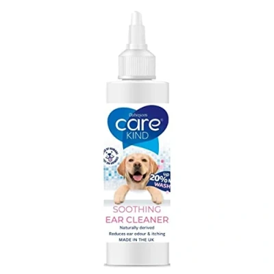 Image of CAREKIND Dog Ear Cleaner Solution 200ml Stop Head Shaking, Itchy &amp; Waxy Ears Vet Recommended Drops, Naturally Derived, Non Toxic Soothing