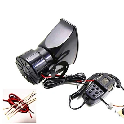 Image of YIYDA car Horn Siren Alarm 7 Tone Sound 100W with Mic PA Speaker System Emergency Amplifier Auto Sounds Megaphone Vehicle Electric Hooter for any 12V truck boat ect