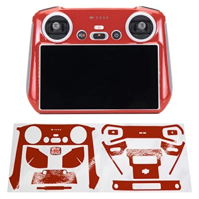 Image of WRAPGRADE Skin Stickers compatible with DJI RC (SUPER RED)