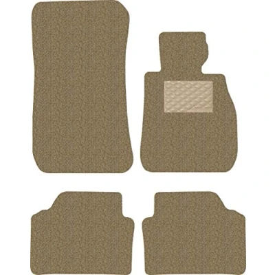 Image of Nicoman Spaghetti All Weather Fully Tailored Car mats Fit 3 Series E90/E92 2005 2012 Saloon/Coupe Models(Full Set 4 Piece,Beige)