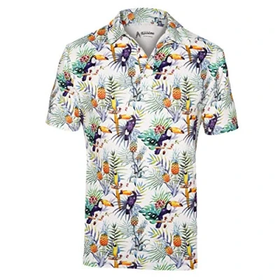 Image of Royal &amp; Awesome Toucan Golf Polo Shirts for Men, Tops Men&#039;s Shirts, Mens