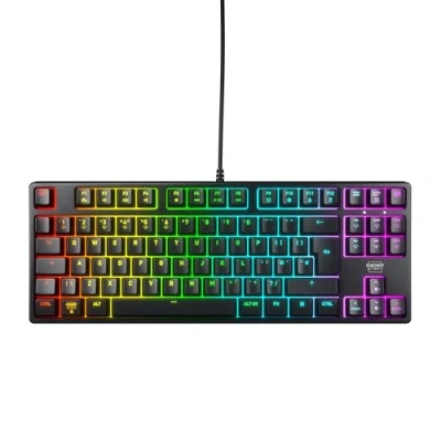 Image of CHERRY XTRFY K4V2 TKL, Wired Gaming Keyboard Without Numpad, UK Layout (QWERTY), Customizable RGB Illumination, Mechanical MX2A RED Switches, Black