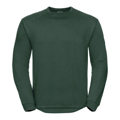 Image of Russell Athletic Unisex Adult Heavyweight Sweatshirt (Bottle Green) Size X Large