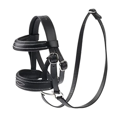 Image of LeMieux Toy Pony Bridle Black Real Design with Metal Bit &amp; Reins Leather Delicate Stitching Detail Educational Wipe Clean Handmade Suitable for Ages 8+