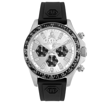 Image of Philipp Plein Men Chronograph Quarz Watch with Silicone Strap PWVAA0523