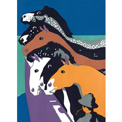 Image of Transport for London Barnet by tram, the Horses Blank Greeting Card with Envelope