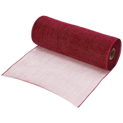 Image of Eleganza Deco Mesh 25cm x 9.1m Burgundy No.17, Synthetic Material, 8.2 26.2 cm