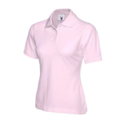 Image of Uneek Clothing Ladies Classic Poloshirt Pink Large