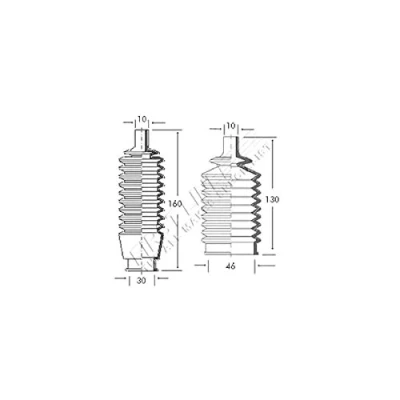 Image of Steering Gaiter Kit Fits: Ford