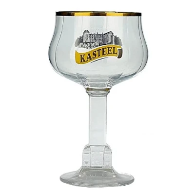 Image of Kasteel Beer Chalice Glass 33cl Official perfect for drinking Rouge, Donker