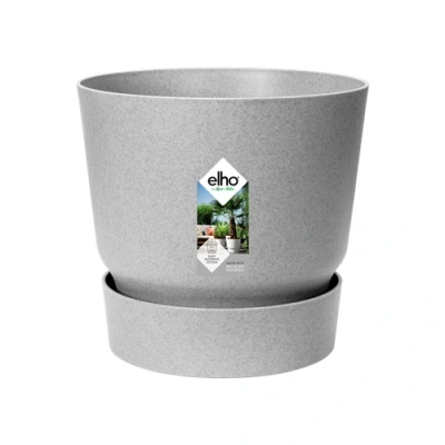 Image of Elho Greenville Round 25cm Living Concrete