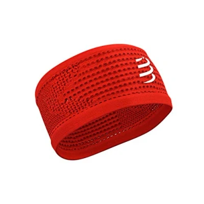 Image of COMPRESSPORT Unisex Headband on/Off Cinta antitranspiracion de correr, Red, Talla Unica UK