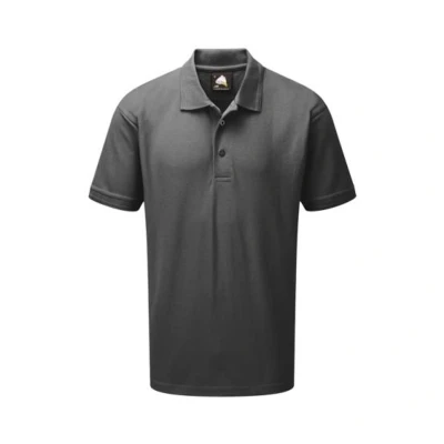 Image of ORN Polo Shirt for Men Adult Short Sleeve Workwear UK Casual Smart Tops Men, Professional Work Wear 1150 Eagle Graphite, Extra Small