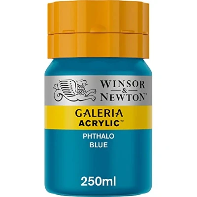 Image of Winsor &amp; Newton Galeria Acrylic, Phthalo blue, 250ml Acrylfarbe
