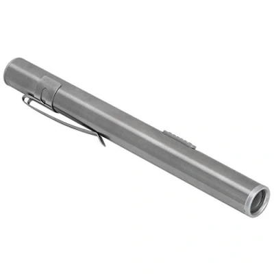 Image of LED USB Penlight Mini Diagnostic Medical Pen Torch Light, Stainless Steel Waterproof Rechargeable Light with Pocket Clip + Cable for Mechanic