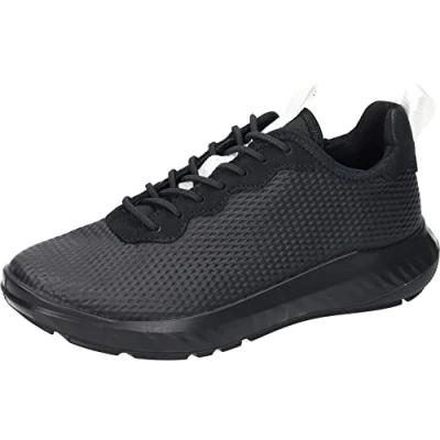 Image of ECCO Women&#039;s Ath 1fw Sneaker, Black/White, 2.5 UK