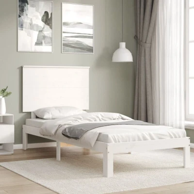 Image of vidaXL Bed Frame without Mattress White 90x200 cm Solid Wood Pine