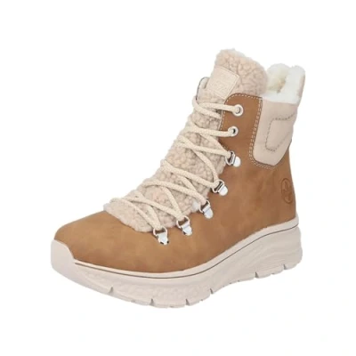Image of Rieker Y3329 Women&#039;s Lace Up Ankle Boots, Brown 24, 6.5 UK