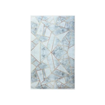 Image of MANI TEXTILE Grafic Rug Polyester Grey 120 x 180
