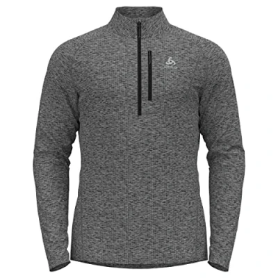 Image of Odlo Men Long sleeved shirt with half zipper TENCIA, grey melange, S