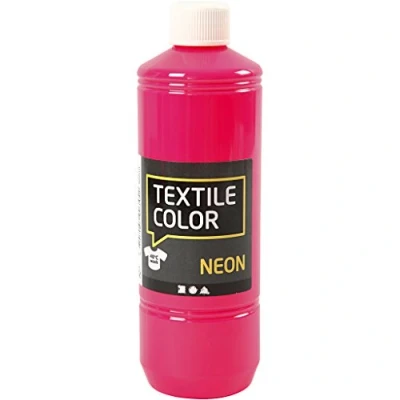 Image of Creativ Semi Covering Fabric Paint, neon Pink, One Size