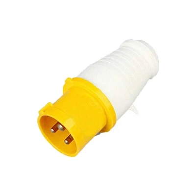 Image of Industrial Plug Sockets, IP44 3Pin &amp; Yellow White Site Surface Mounted Wall Socket(16A 110V Plug)