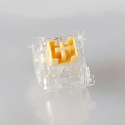 Image of DucKey OUTEMU Honey Peach Switch V2 RGB, Transparent Pre Lubed Silent Linear for Custom Mechanical Keyboard (Size : 90PCS)