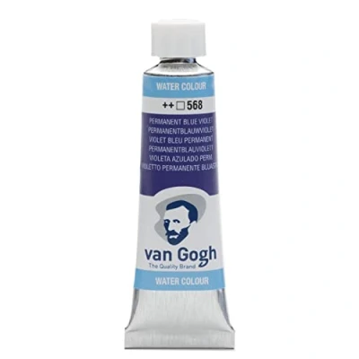 Image of Van Gogh Aquarellfarbe, 10 ml Tube, Permanent Blauviolett 568
