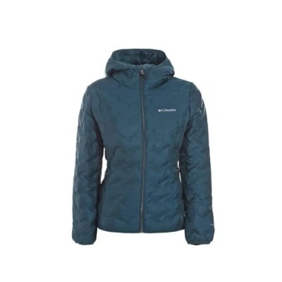Image of Columbia Women&#039;s Delta Ridge Down Hooded Jacket, Puffer Night Wave, Size XS