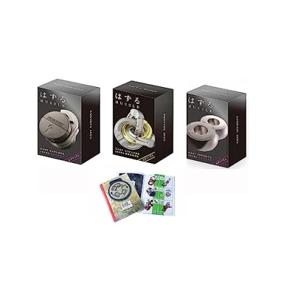 Image of Cast Huzzle Puzzle Set No.13 Padlock, Cyclone, Infinity SG 5.6 + Product Flyer