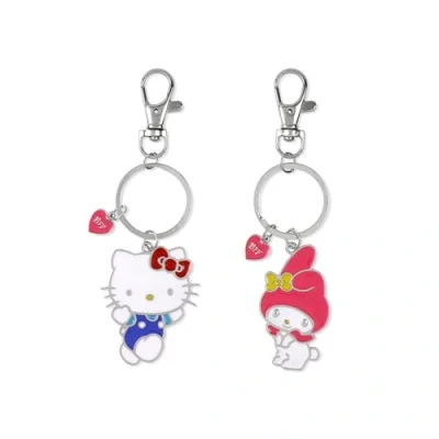 Image of KIDS EUROSWAN Hello Kitty Girls Metal BFF 2 Pcs Keychain Set