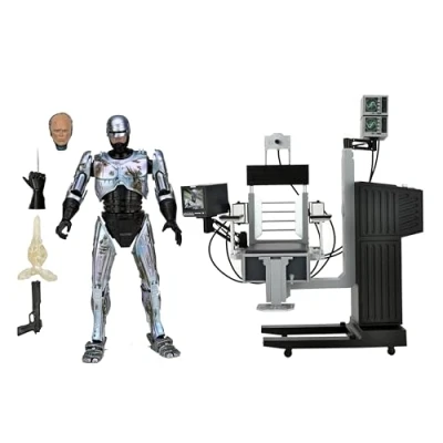 Image of NECA 203605 ULTIMATE ROBOCOP Battle Damaged w/Chair Figurine articulée 20cm, Black