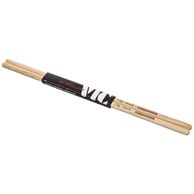 Image of Vic FIrth World Classic® Timbale Signature sticks SAAC Alex Acuña &#039;Clear Conquistador&#039; Clear Finish